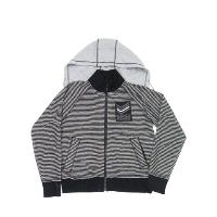 Knitted Jacket with 2 colors stripe