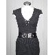 Short-Sleeved Dress with Belt
