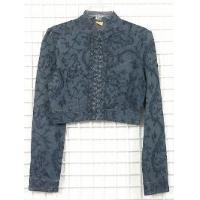 Ladies Denim Chord Jacket w/ laser printed & embroidery