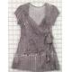 Ladies Knit Cap Sleeve Tie Sweetheart, Q257531E