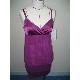 Layered dress w/ rib hem