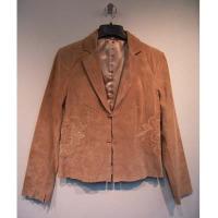 L's pig suede blazer with patch work