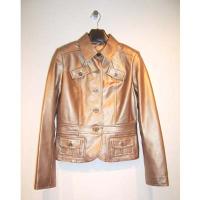 L's metallic lamb leather jkt