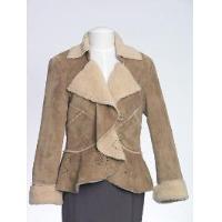 Fake suede bounded shepper jacket