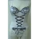 Ladies' Corset Ladies' Thong, CR-6504 embro corset 
T-6504 embro thong
