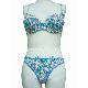 Printed micro mould bra & thong, MOU-7395 & T-7395
