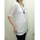 Lace Short Sleeves Tee, 3021