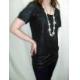 Metallic Fabric Tee, 3211