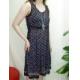 Printed Chiffon Dress with Lace