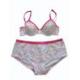Underwired padded bra with hotpant