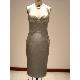 solid woven dress with sequins