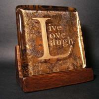 Decorative crystal with display plaque