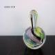 Glass Perfume Bottle - Rainbow Swirl Round