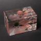 Decorative crystal with color painting flower paperweight