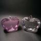 Decorative crystal apple paperweight