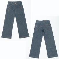 Girls loose fit denim jeans