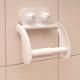 PLASTIC TOILER TISSUE PAPER HOLDER WITH 2 SUCTION CUPS