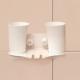 PLASTIC TUMBLER & BRUSH HOLDER WITH 2 SUCTION CUPS