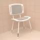 SHOWER SEAT WITH BACK, WITH PU SEAT & BACK CUSHION
