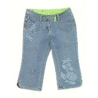 embroidery denim crop