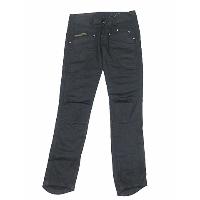 coated black denim