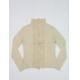 35% Viscose 29% Lambswool 20% Nylon 8% Angora 8% Cashmere Ruffly sweater, BC-F26A179