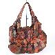 Paned leather ladies handbag, SG-641