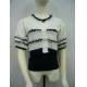 Short Sleeve Cardigan W/Lace Trim
