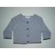 Long Sleeve Cardigan W/Yarn Trim