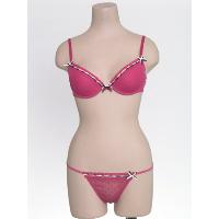 Jacquard mesh Bra & G-string