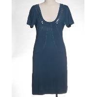Ladies short sleeve dress with beads