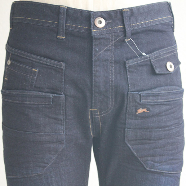 PU Coated Denim with Garment Wash