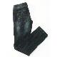 Crinkle and marble washed denim