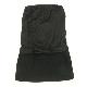 Satin and denim tube overskirt