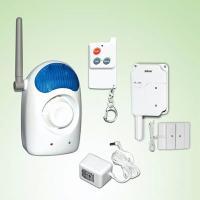 Wireless outdoor siren / flash light with garage door open detector sensor & remote control