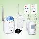 Wireless outdoor siren / flash light with wireless slim door /window sensor & wireless motion detector sensor & remote control, Model 527L2RP5W2