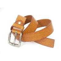 Fine Embossed Cowhide Leather Belt For Men, Smart Casual Style