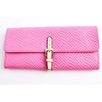 Snake Pattern Cowhide Leather Long Purse