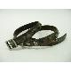 Wrapped studs brushed leather belt, IB4022b