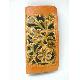Hand tooling cowhide leather wallet - enamel like hand paint, IW2006