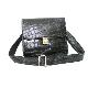 Hard Case Shoulder Bag - Croc Emboss Cowhide Leather