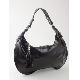 Waxy Cowhide Leather Hobo Bag, IH7001