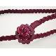 Rose on Leather Buckle Multi-style Weaving Leather Belt, IB1056
