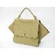 Structural Hard Case Satchel Leather Bag, IH0108