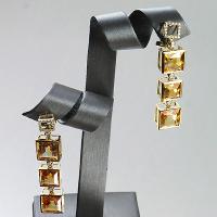 Citrine 18K Gold Earring