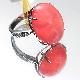 Rhodochrosite Diamond Ring