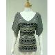 Reversed fair-Isle bat-wing cardigan., 2011FW-CC12-12