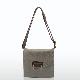 Satchel bag using snake-skin printed PU hiting the retro nostalgia style