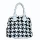 Shoulder bag knitted with Chidori Pattern, IB-10150