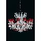 40 inchesred Crystal Chandelier With Red Shades, SL-C8052-12